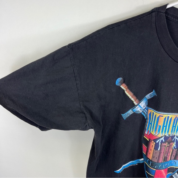 1996 Vintage Highlander TShirt There Can Only Be One Movie Tv Promo USA Fit Lrg - Picture 3 of 15